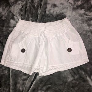 COPY - White Cotton Shorts